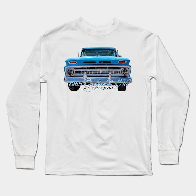 1965 Chevrolet C10 Suburban Long Sleeve T-Shirt by Gestalt Imagery